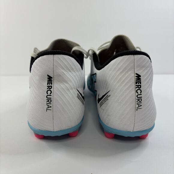 Nike Mercurial Vapor 15 Club FG/MG White Blue Soccer Cleats DJ5963-146 Size 7 - Picture 2 of 11